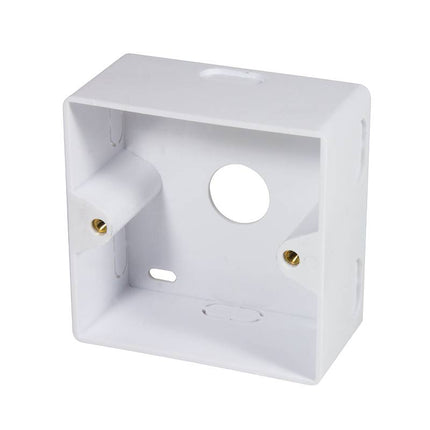 Cat6a Wall Outlet UP+AP 2x RJ45 STP RAL9003 White