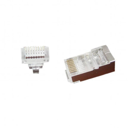 Doorsteek CAT5e Connector RJ45 - STP 10 stuks voor soepele en stugge kabel