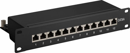 Cat6a 10 inch 12 Port Patch Panel