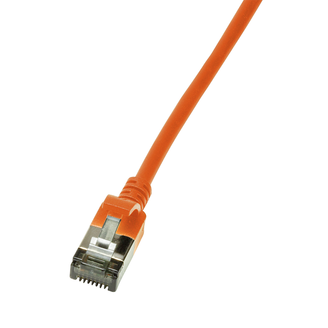 CAT6a U/FTP Ultraflex, 100% koper, oranje, 0.5M