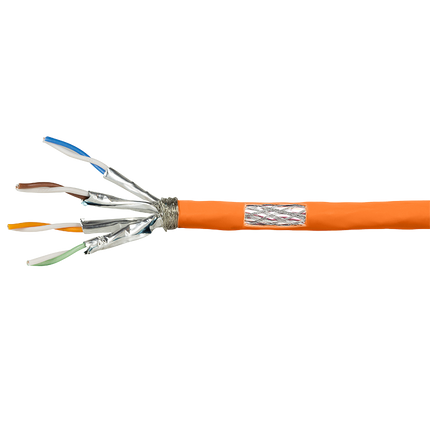 S/FTP CAT7 network cable solid 50M 100% copper FRNC-B