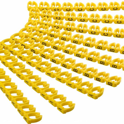 Cable Marking A-C For Diameter of 4 to 6mm 90pcs