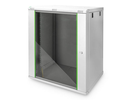 16U wandkast, Dynamic 600x450x789 mm, kleur grijs (RAL 7035)