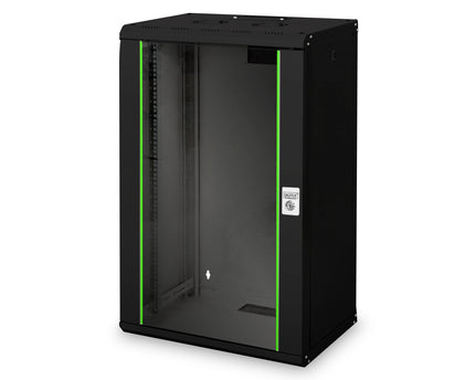 20U wandmontagekast, Uniek 998x600x450 mm, kleur zwart (RAL 9005)