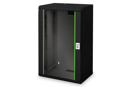 20U wall mounting cabinet, Unique 998x600x450 mm, color black (RAL 9005)