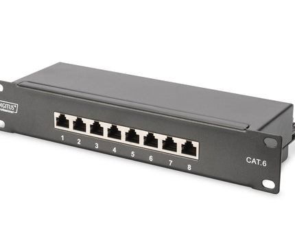 10 inch netwerkbundel, inclusief 6U-kast 330 x 312 x 100 mm, grijze plank, PDU, 8-poorts switch, CAT 6 patchpaneel