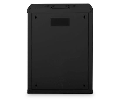 16U wandkast, Unique 600x450x820 mm, kleur zwart (RAL 9005)