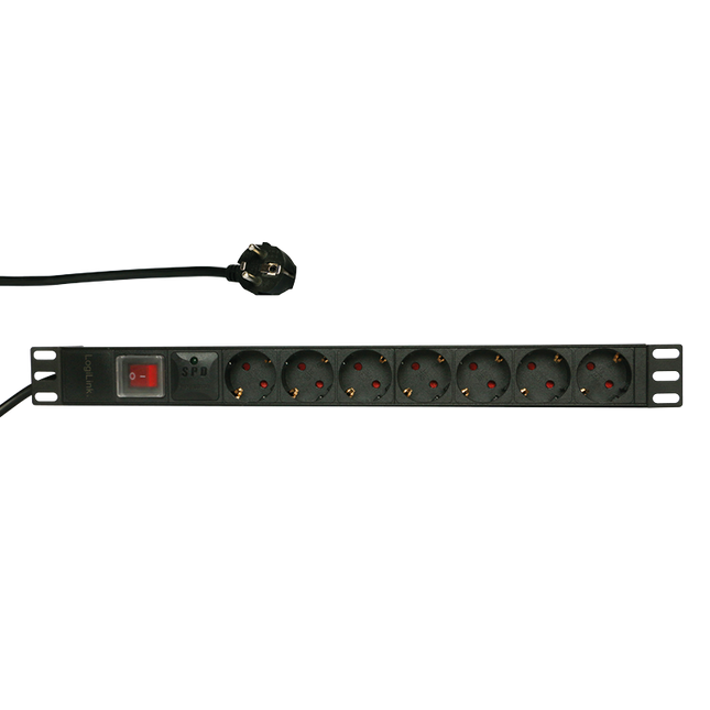 SPD PDU with 7 EU sockets for 19 inch server cabinets