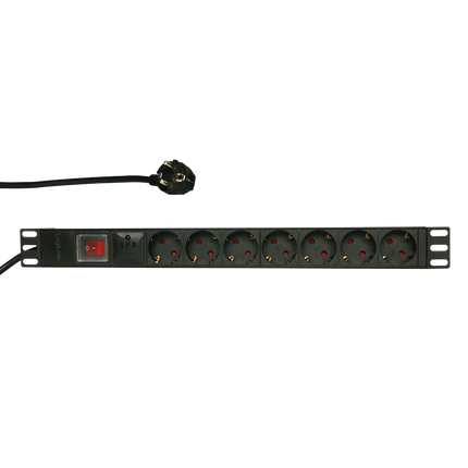 SPD PDU with 7 EU sockets for 19 inch server cabinets