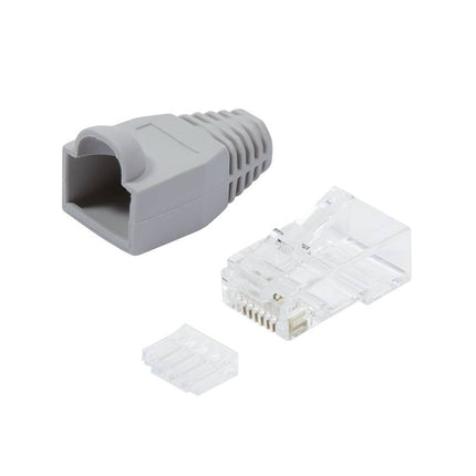 CAT6 Connector met tule RJ45 - UTP 100 stuks voor soepele kabel