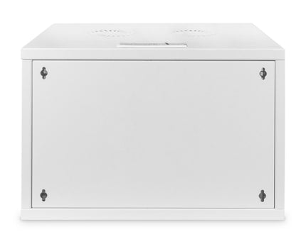 7U wandkast, SOHO, ongemonteerd 540x400x370 mm, volledig glazen voordeur, grijs