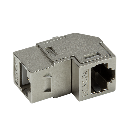 CAT6a keystone connector STP angled