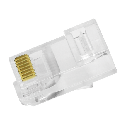 Pierce CAT6 Connector RJ45 - UTP 10 pieces for smooth and rigid cable