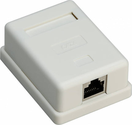 Cat6 STP 1-port RJ45 Surface Mount Installation Box