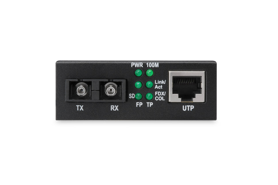 Fast Ethernet Mediaconverter, RJ45 / SC