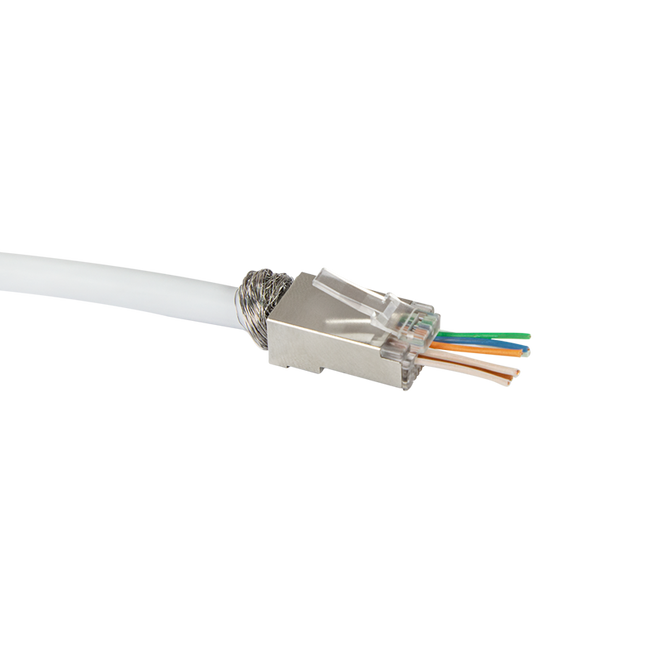 Easy CAT6 plug RJ45 - STP 10 pieces