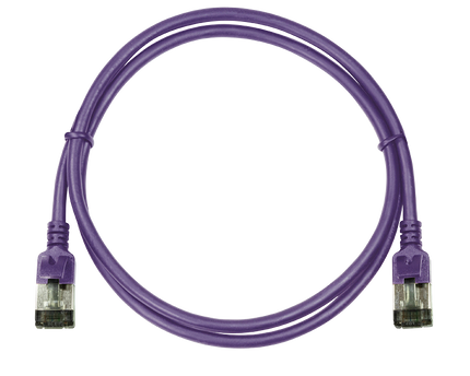 CAT6a U/FTP Ultraflex, 100% koper, paars, 0.3M
