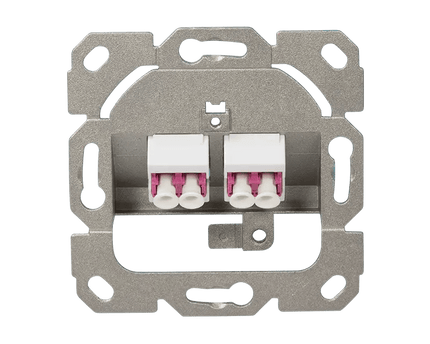 Glasvezel inbouwdoos faceplate 2 - voudig - Networkdiscount.com