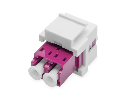 Glasvezel LC/LC duplex koppelaar, Multimode - OM4, Keystone module - Networkdiscount.com