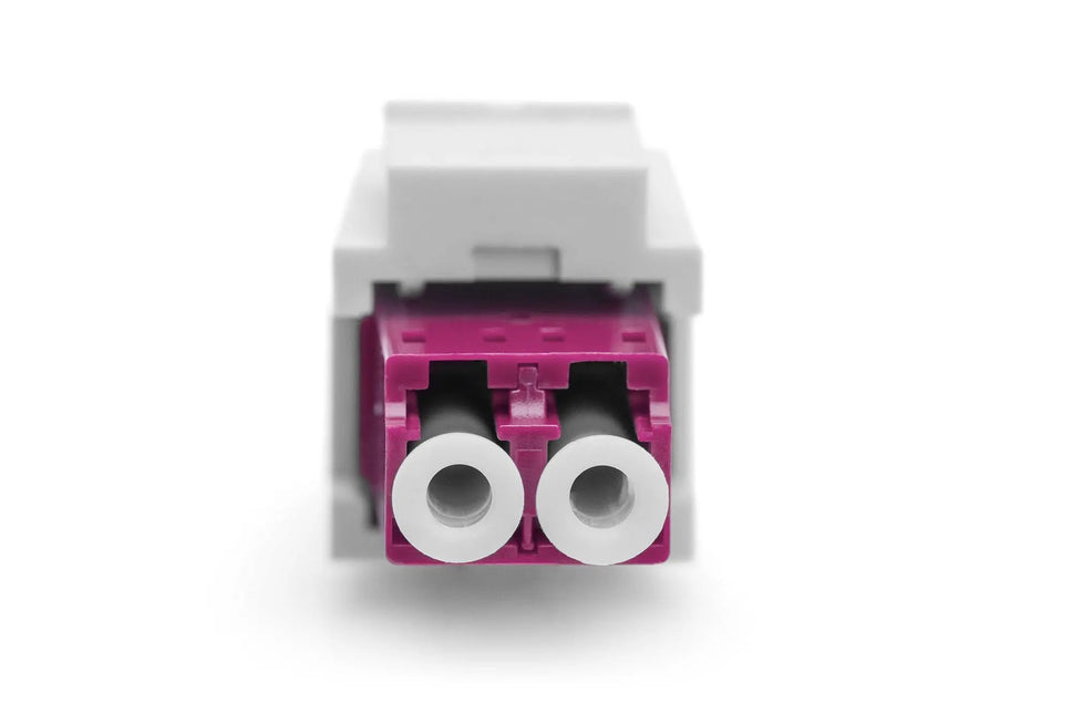 Glasvezel LC/LC duplex koppelaar, Multimode - OM4, Keystone module - Networkdiscount.com