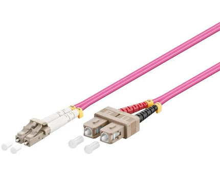 Glasvezelkabel duplex OM4 50/125 LC - SC 3 M - Networkdiscount.com