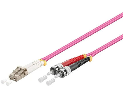 Glasvezelkabel duplex OM4 50/125 LC - ST 5 M - Networkdiscount.com