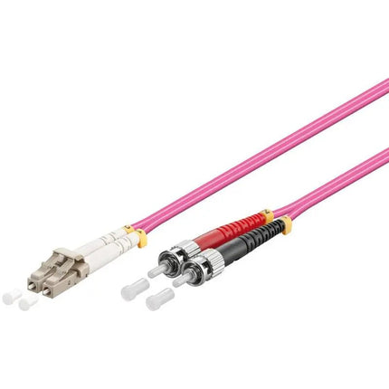 Glasvezelkabel duplex OM4 50/125 LC - ST 5 M - Networkdiscount.com