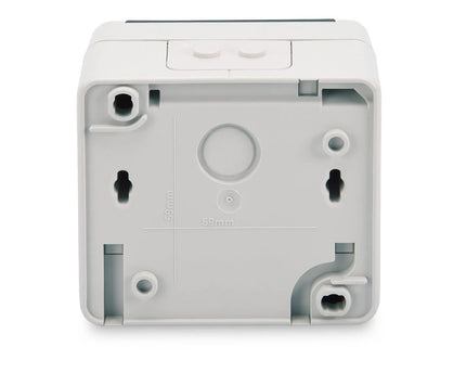 IP44 spatwaterdicht Keystone opbouwdoos 2 - voudig - Networkdiscount.com