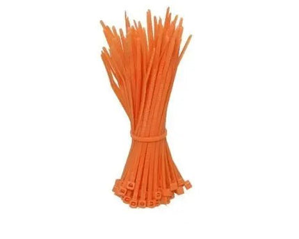 Kabelbinders 200mm oranje 100 stuks - Networkdiscount.com