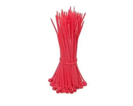 Kabelbinders 200mm rood 100 stuks - Networkdiscount.com