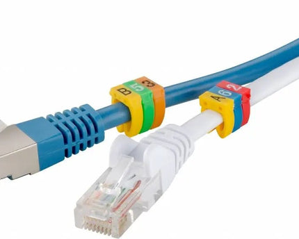Kabelmarkering A - C voor diameter van 4 tot 6mm 90 stuks - Networkdiscount.com