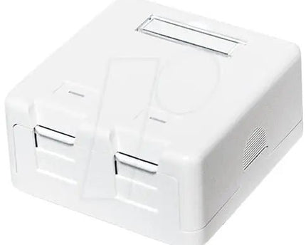 Keystone opbouw netwerkdoos 2 poorts wit - Networkdiscount.com