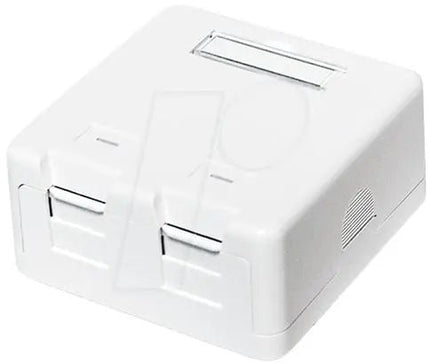 Keystone opbouw netwerkdoos 2 poorts wit - Networkdiscount.com