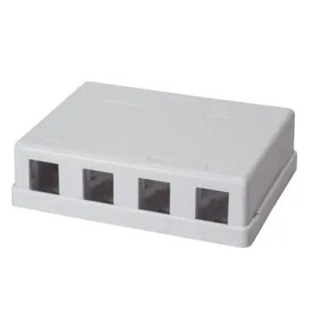 Keystone opbouwdoos 4 poorts wit - Networkdiscount.com