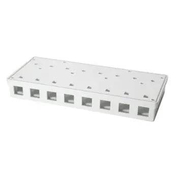 Keystone opbouwdoos 8 poorts wit - Networkdiscount.com