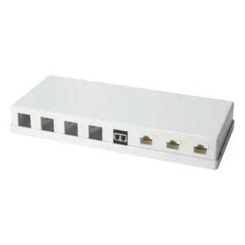 Keystone opbouwdoos 8 poorts wit - Networkdiscount.com