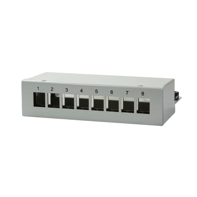 Keystone patch panel box voor 8 keystones - Networkdiscount.com