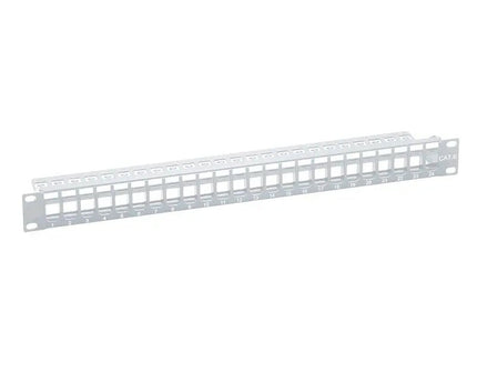Keystone Patchpanel 24 Poorts SNAP IN RAL7035 - Networkdiscount.com