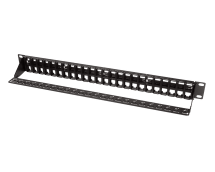 Keystone patchpanel 48 poorts RAL9005 - Networkdiscount.com