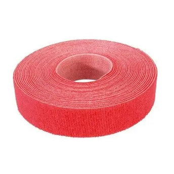 Klittenband 19mm rood 5m op rol - Networkdiscount.com