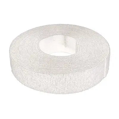 Klittenband 19mm wit 5m op rol - Networkdiscount.com