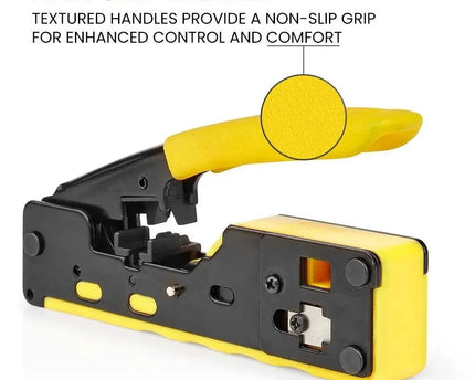 Krimptang voor doorsteek RJ45, RJ11 en RJ12 connectoren - Networkdiscount.com