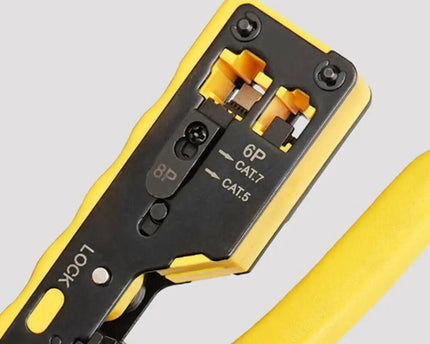 Krimptang voor doorsteek RJ45, RJ11 en RJ12 connectoren - Networkdiscount.com