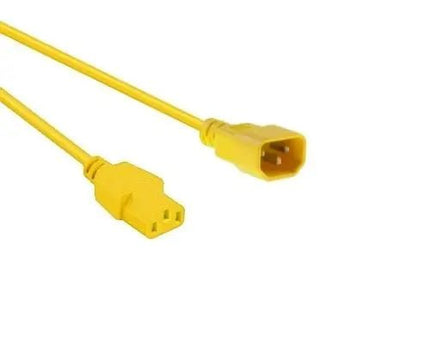 Netsnoer C14 - C13 3x 0.75mmGeel 1.2m - Networkdiscount.com