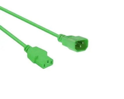 Netsnoer C14 - C13 3x 0.75mmGroen 0.6m - Networkdiscount.com