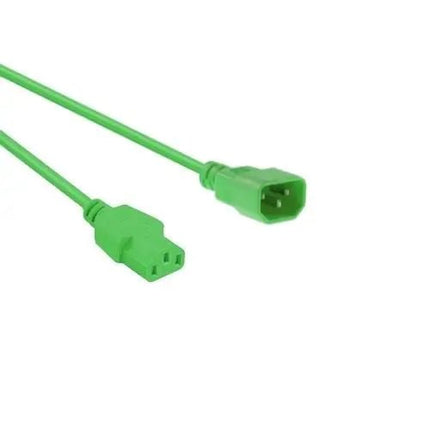 Netsnoer C14 - C13 3x 0.75mmGroen 0.6m - Networkdiscount.com