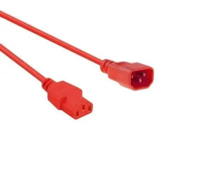Netsnoer C14 - C13 3x 0.75mmRood 1.8m - Networkdiscount.com