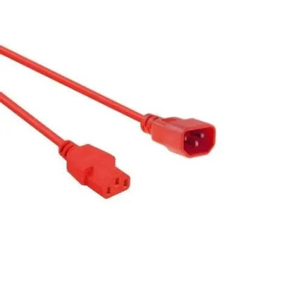 Netsnoer C14 - C13 3x 0.75mmRood 1.8m - Networkdiscount.com