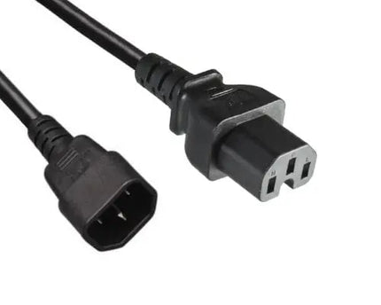 Netsnoer C14 - C15 3x 0.75mmZwart 1.8m - Networkdiscount.com