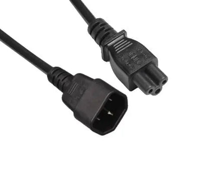 Netsnoer C14 - C5 3x 0.75mmZwart 2m - Networkdiscount.com